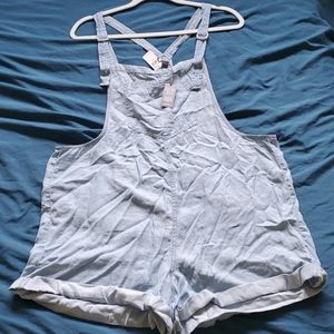 Aerie Chambray Overalls